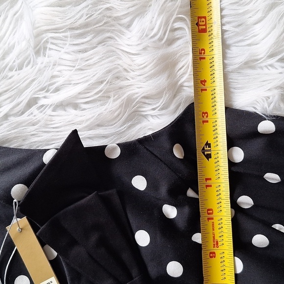 NEW LC Lauren Conrad Polka Dot Fit and Flare Dress - Picture 13 of 16